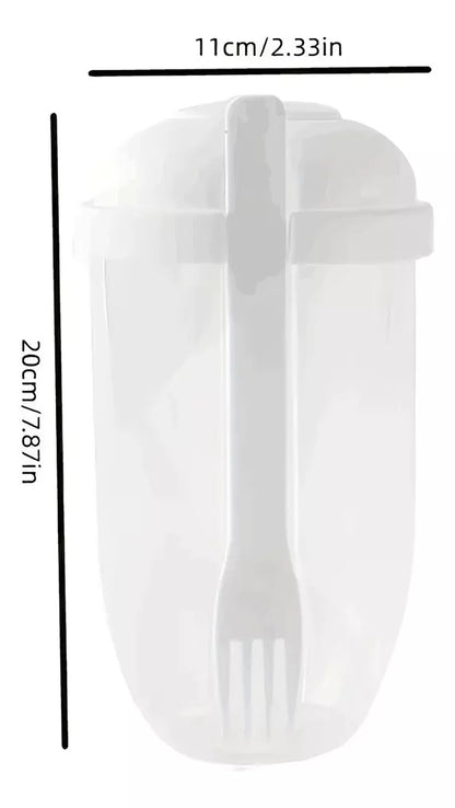 ⭐Vaso De Ensalada Portátil Con Tapa tene